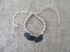 12Pcs Hemp Knitted Bracelet with Chinese Fengshui Coins 28.5cm L