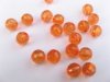 670 X 10mm Orange Corrugated Round Acrylic Beads