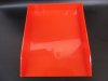 1Pc HQ ABS Plastic Orange Multifit Document Tray Office Use