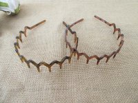 12Pcs Brown Claw Designed Headbands Hair Band Hair Hoop 2.7cm