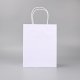 48 Bulk Kraft Paper Gift Carry Shopping Bag 27x21x11cm White
