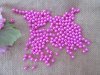 2500 Hot Pink 6mm Round Simulate Pearl Beads