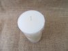1X White Scented Cylinder Shape Candle 150mm High