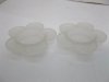 144Pcs Flower Shape Frosted Glass Candle Holder Wedding Favor 144Pcs Flower Shape Frosted Glass Candle Holder Wedding Favor
