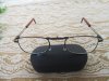 1Pc Clear Folding Foldable Reading Glasses 150+ with Case