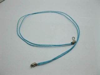 95 Blue 2-String Waxen Strings For Necklace Nickel Clasp