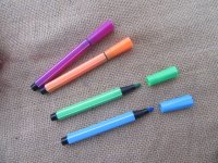 34Packs x 4Pcs Water Color Pen Marker Mark Pen Mixed