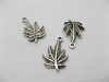 200 Charms Metal Maple-leaf Pendants finding