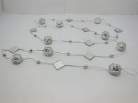 5X Disco Mirror Ball Beaded Chain Wedding Home Decoration