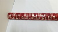 4x1Roll Red Heart Organza Ribbon 49cm Wide for Craft ac-ft404