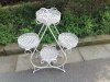1Set 4-Layers White Flower Plant Display Stand Holder Home