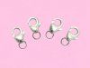 10pcs 925.Silver Plated Jewelry Lobster Claw Clasp 6X13mm