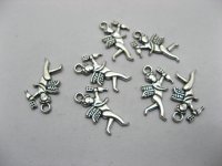 2x100 Cupid Charm Pendants Jewellery Finding ac-pe248