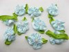 200 Blue Rose Hand Craft Embellishments w/Pearl