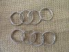 260Pcs Nickel Plated Split Ring Split Key Chain Rings 2.5cm