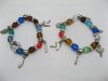 50 Glass Beads & Alloy Charm Bracelets 50 Glass Beads & Alloy Charm Bracelets