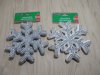 36Pcs Christmas Glitter Snowflake Tree Ornaments Hanging Home Pa