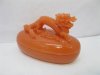 10X Dark Orange Dragon on Top Soap Case Box 10X Dark Orange Dragon on Top Soap Case Box