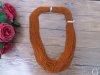 50Meters Orange Unfinished Jewelry Cable Chain for DIY Necklace
