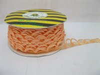 5Roll X 14m Orange Braid Lace Ribbon Trim Embellishment