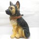 1X Resin Seated Sitting Decorative Collectible Dog Figurine 300m