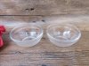 10x4Pcs (40Pcs) Transparent Clear Glass Salad Bowl Cold Dish Mix