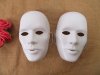 10Pcs White Dress-up Male Face Masks Pretend Play Costume Party