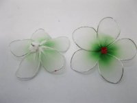 100 Green Frangipani Embellishments for Crafts