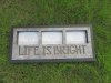 1Pc Vintage Photo Frame LIFE IS BRIGHT Light Desktop or Wall