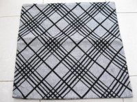 2Pcs Black Hemp Cushion Covers 43cm