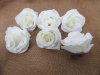 20Pcs White Artificial Rose Flower Head Buds Embellishment DIY