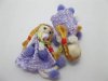 98 Purple Hand Craft Gauze Lace Doll Embellishments jew-r116