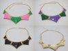 6X Oil Drip Collar Bib Statement Necklace Mixed Color