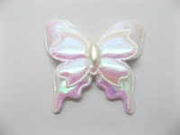 100 Cute White Craft Butterfly Embellishments Toppers