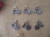 100Pcs New Bicycle Beads Charms Pendants Jewellery Findings