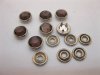 100Sets Brown Five-Claw Brad Stud Button