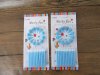 24Sheets Blue Lighting Candles Birthday Cake Candle Party Favor