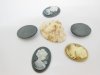 50Pcs Elizabeth Cameo Oval Flatback Beads Mixed Color 50Pcs Elizabeth Cameo Oval Flatback Beads Mixed Color