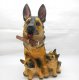 1X Resin Seated Sitting Decorative Collectible Dog Figurine 320m