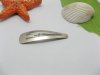 400 New Metal Hair Clips Base Barrette Finding 46mm Long