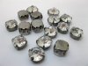 195Pcs Clear Transparent Inlay Rhinestone Beads Finding