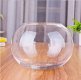 4X Wedding Clear Glass Fish Bowl Vases 20cm High