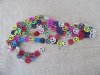 5Strands x 20Pcs Peace Gemstome Beads 20x4mm Mixed Color