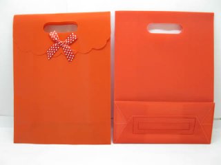 12 New Red Gift Bag for Wedding 26x19.5cm