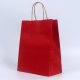 48 Bulk Kraft Paper Gift Carry Shopping Bag 26.5x21x10.5cm Red
