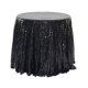 1Pc Black Sequin Table Cloth Cover Backdrop Wedding Party