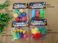 9Packs Jump Elf YOYO Slinky Rainbow Spring Whistle Etc Party Fav