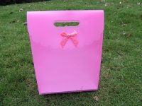 12 New Pink Gift Bag for Wedding 26x19.3cm