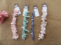 12Strand Dyed Shell Chips Unfinished Bracelet Jewellery Making