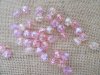250Gram (Approx 450Pcs) AB Clear Pink Round Facted Loose Beads 1